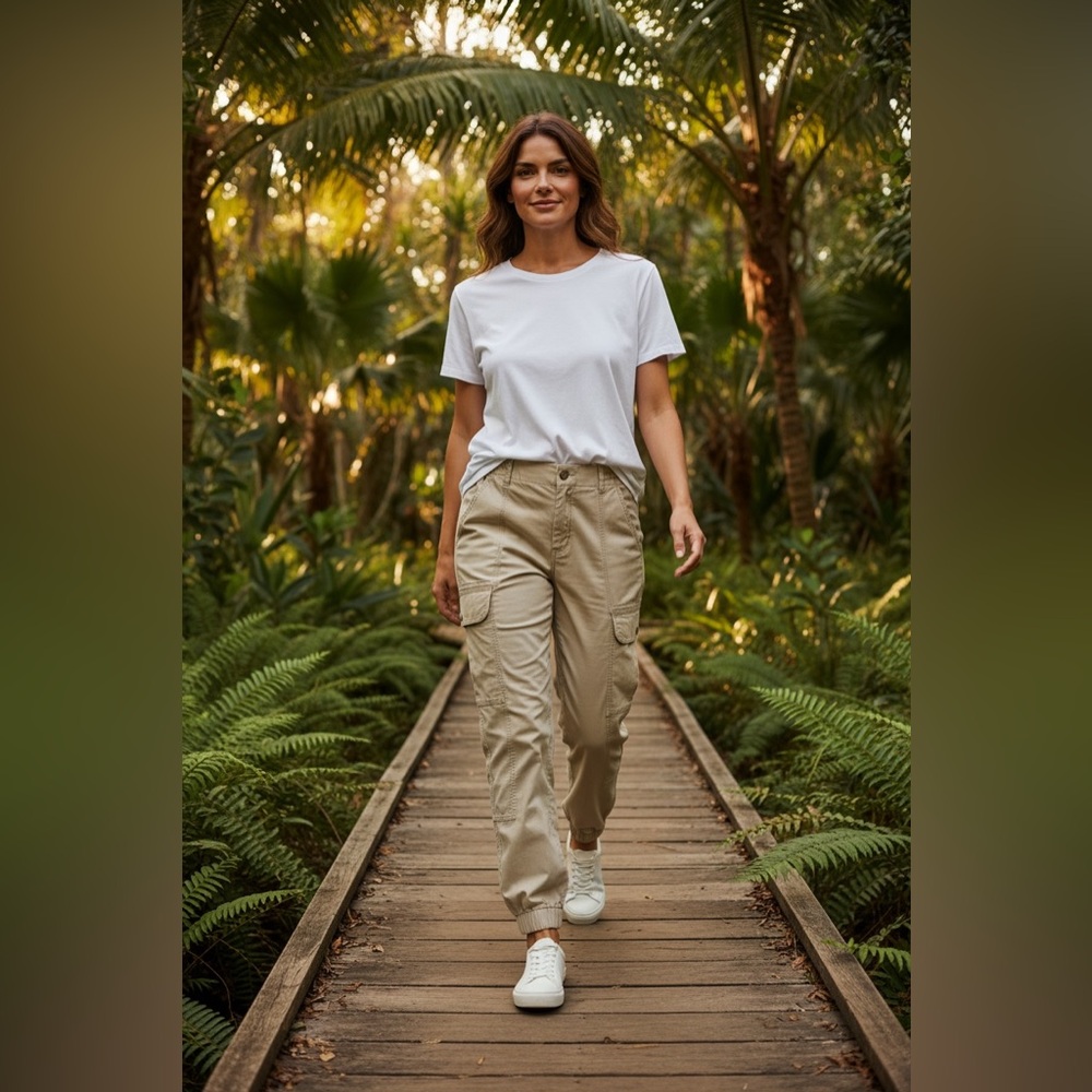 Garage Light Tan Cargo Pants